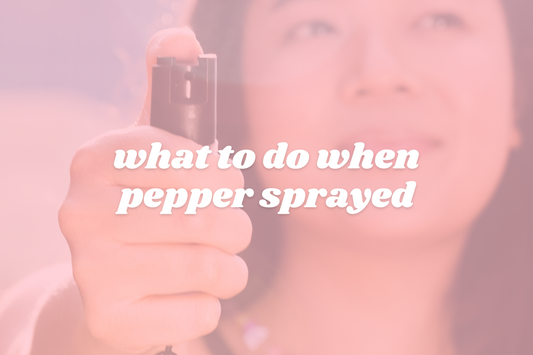 what to do when pepper sprayed