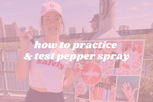 how to practice test pepper spray