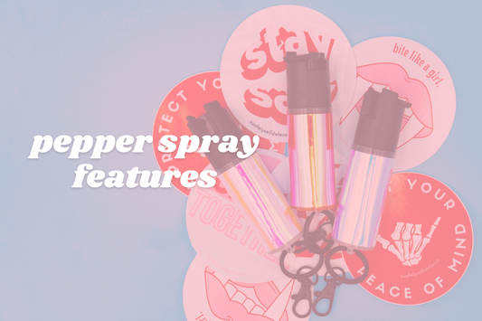 pepper spray features