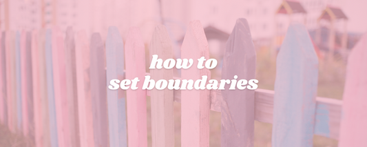 how to set boundaries image with text and fence