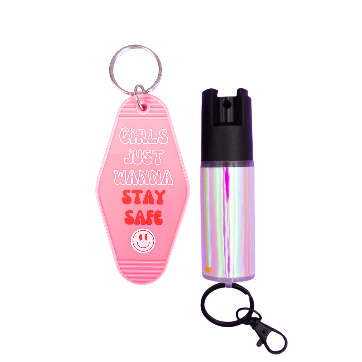 Motel Keychain + Pepper Spray Bundle