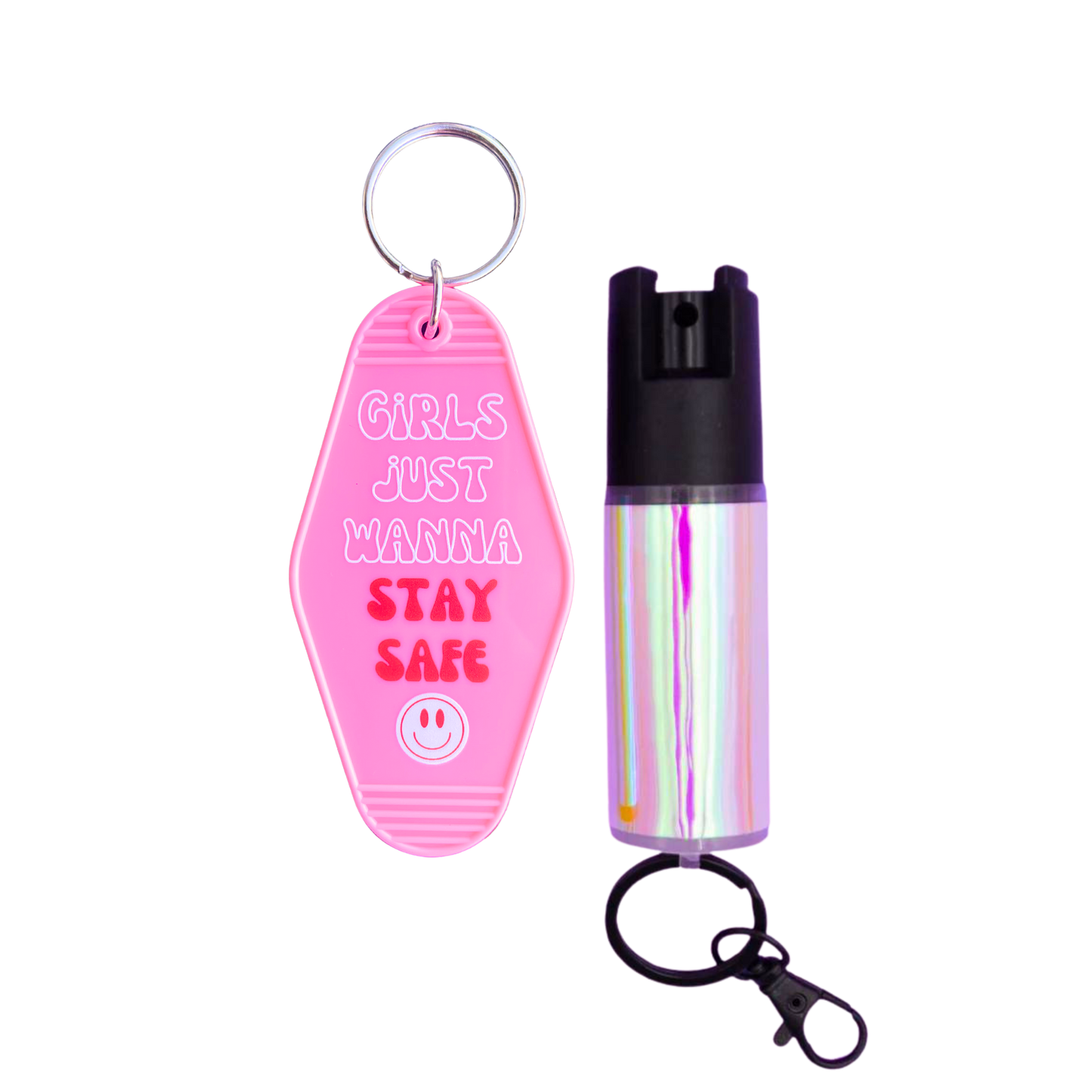 Motel Keychain + Pepper Spray Bundle