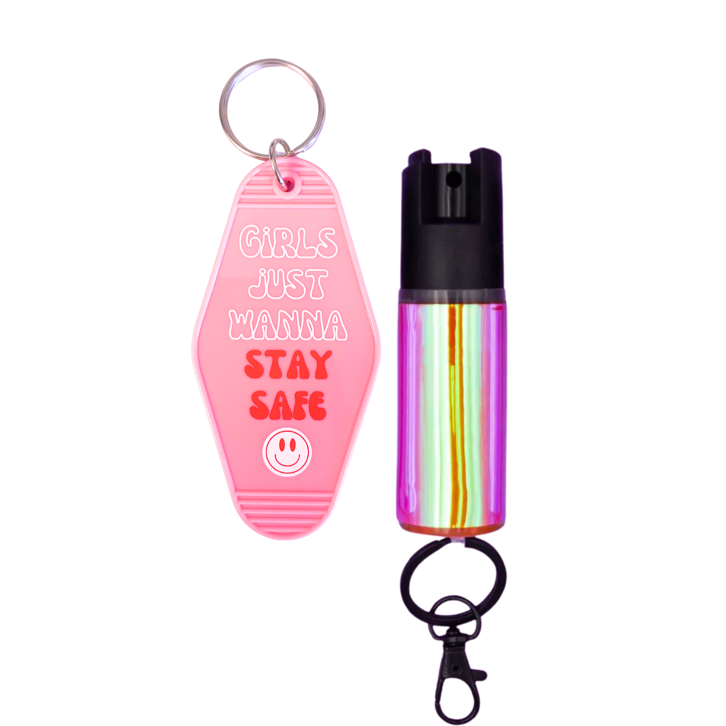 Motel Keychain + Pepper Spray Bundle