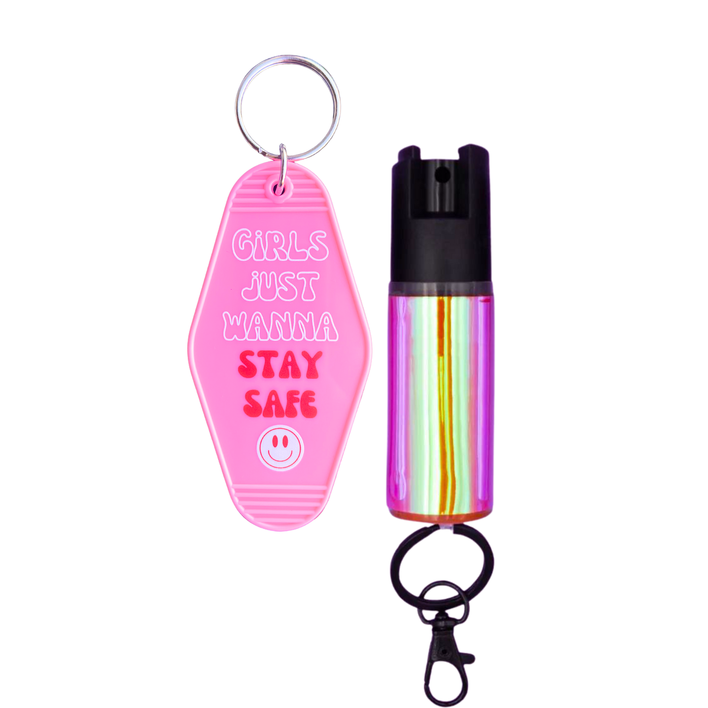 Motel Keychain + Pepper Spray Bundle