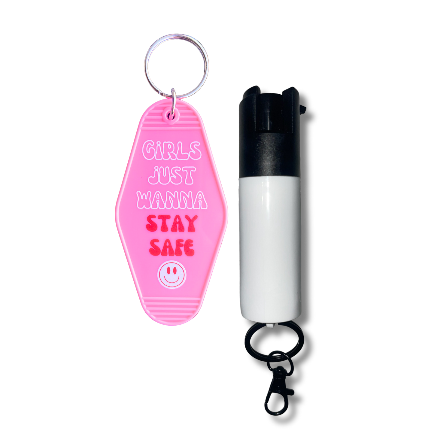 Motel Keychain + Pepper Spray Bundle