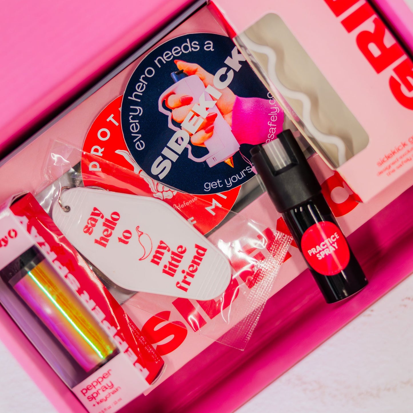 Motel Keychain + Pepper Spray Bundle