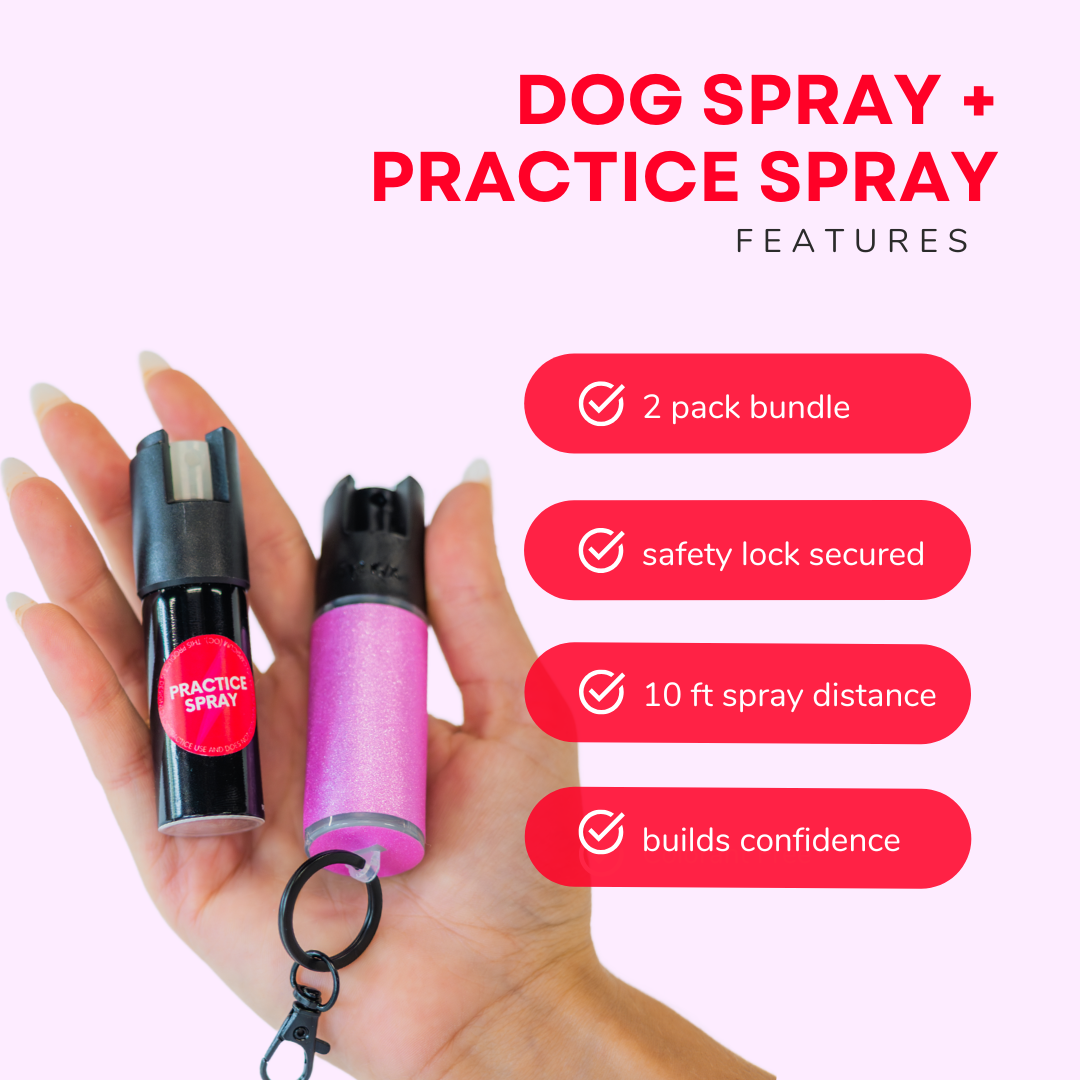 Dog Spray + Practice Spray Bundle