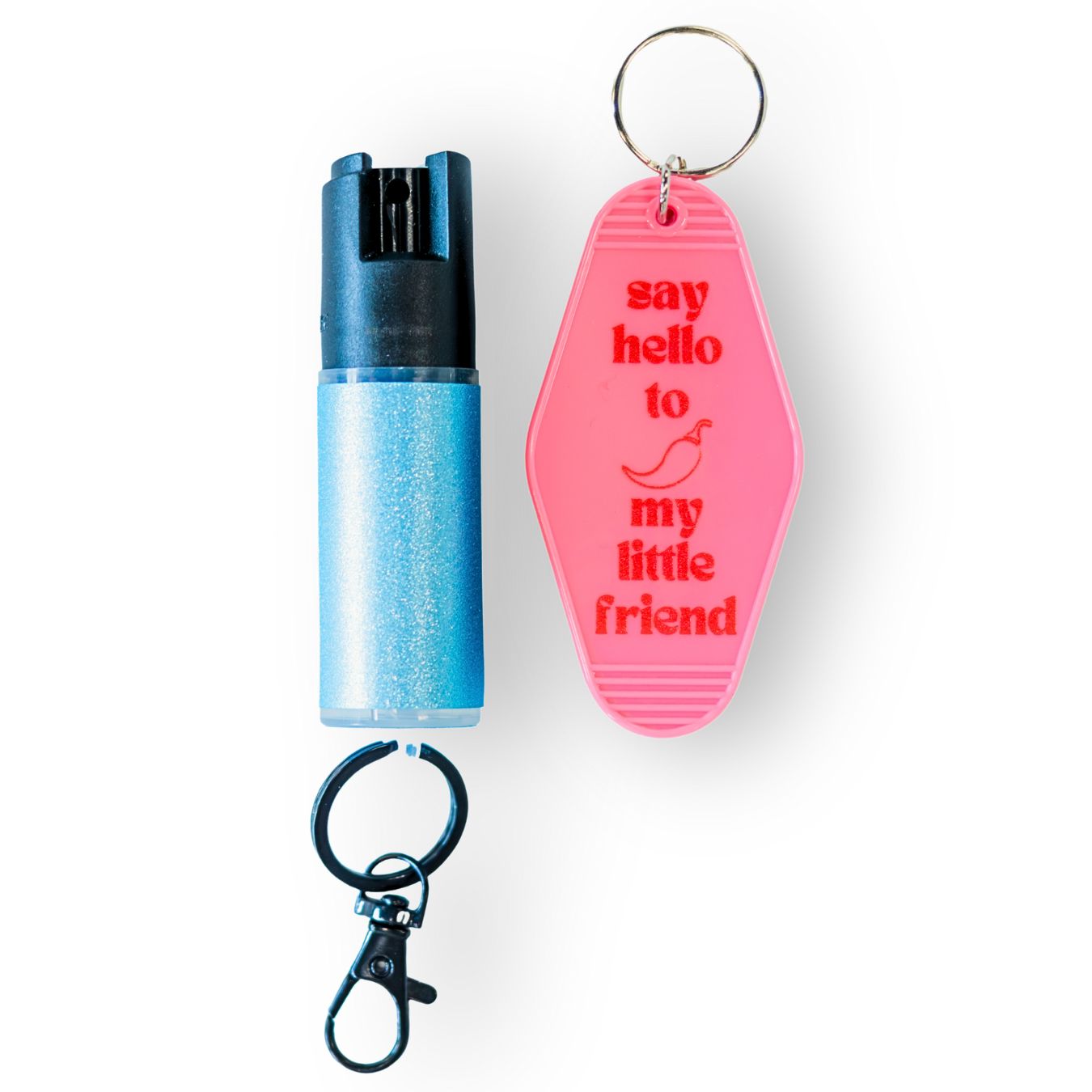 Motel Keychain + Pepper Spray Bundle