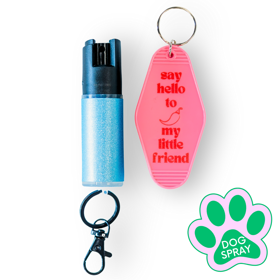 Motel Keychain + Dog Spray Bundle