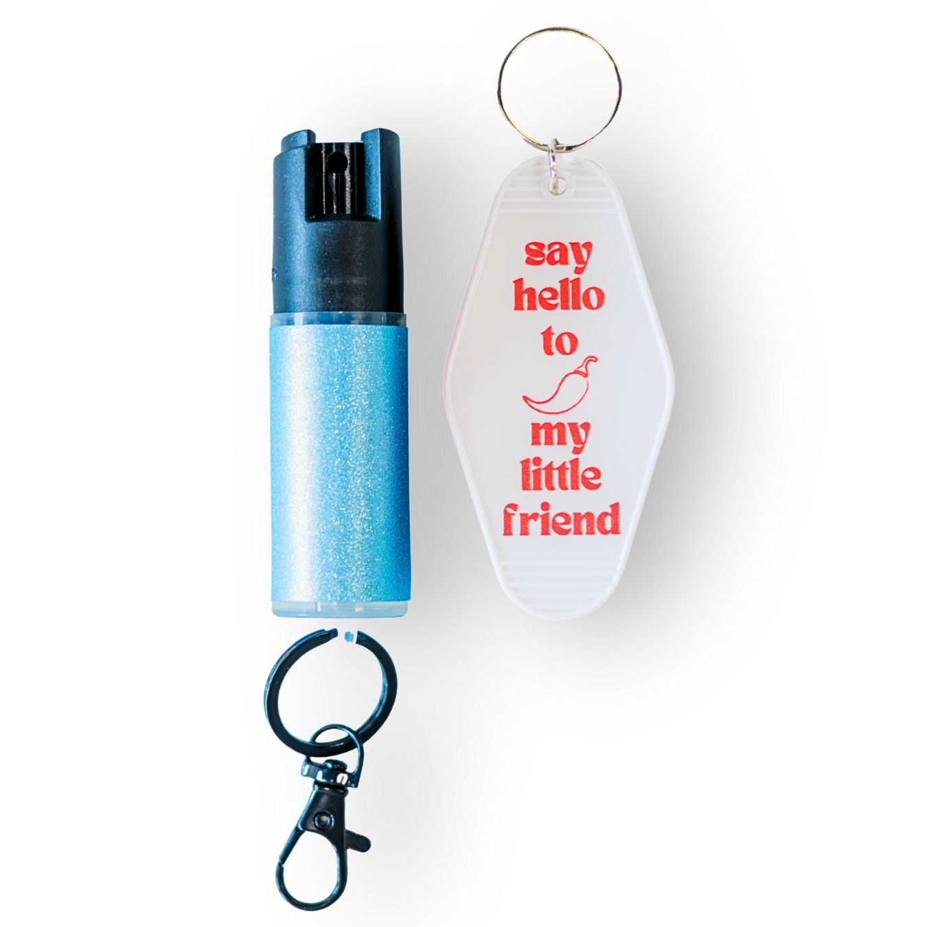 Motel Keychain + Pepper Spray Bundle