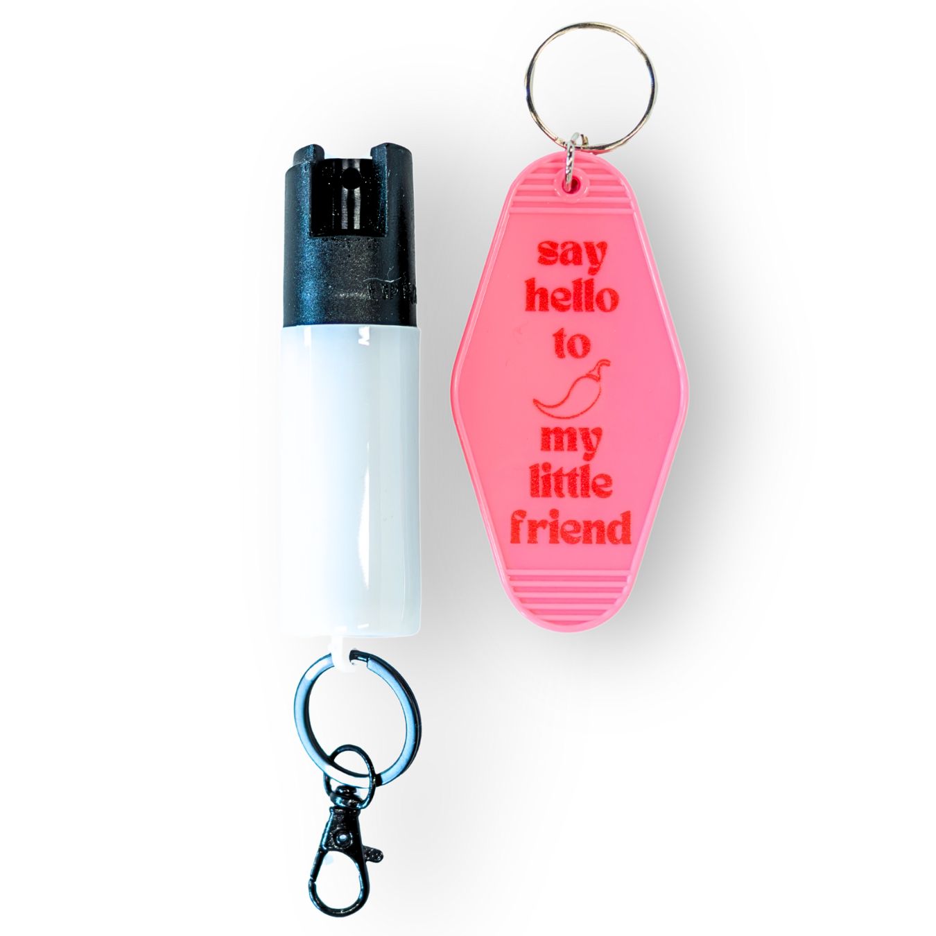 Motel Keychain + Pepper Spray Bundle