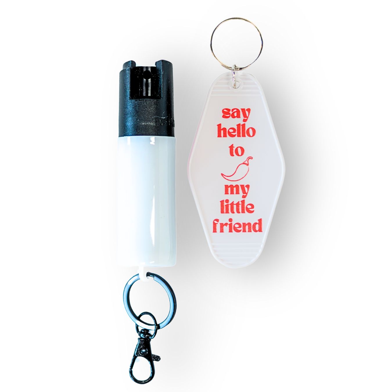Motel Keychain + Pepper Spray Bundle