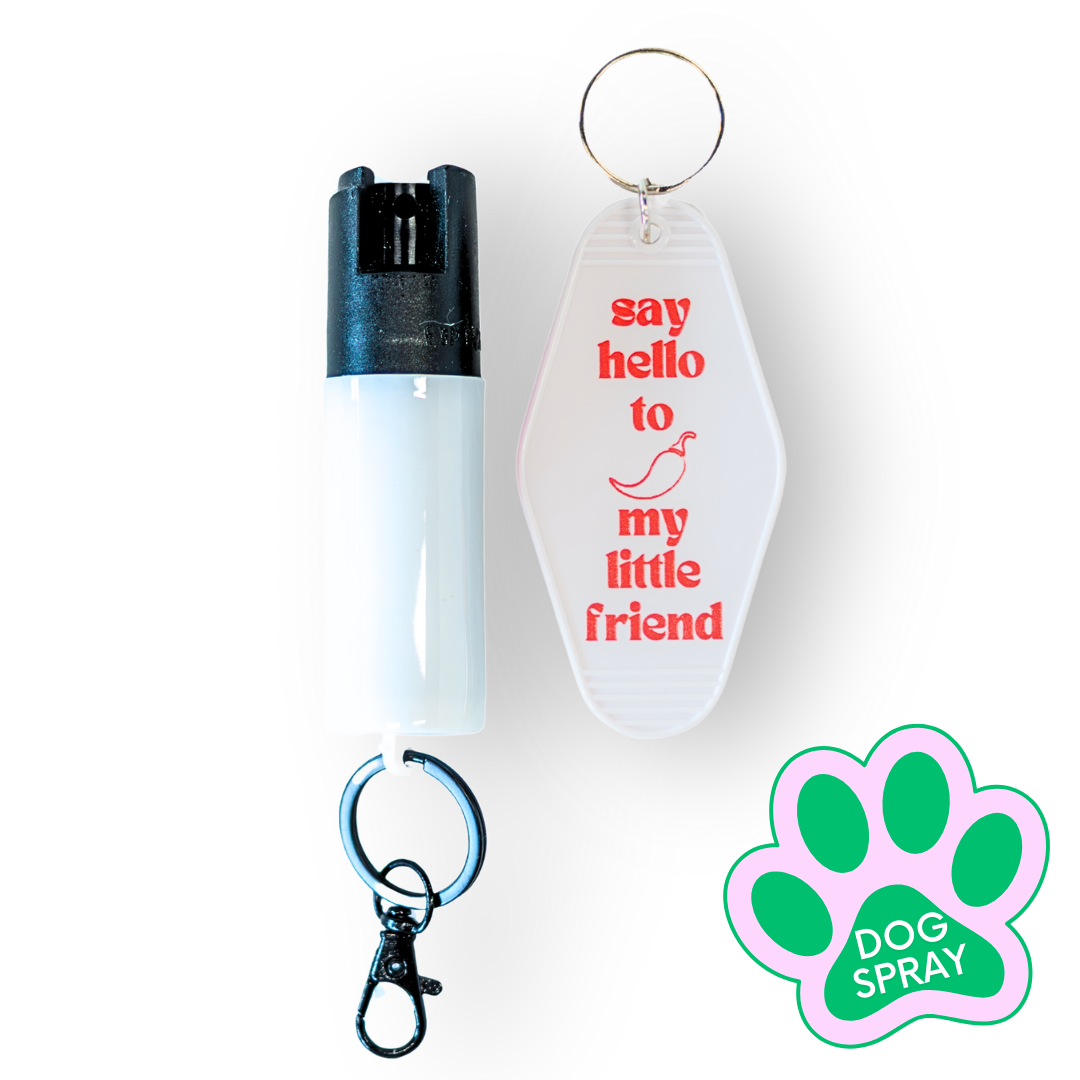 Motel Keychain + Dog Spray Bundle