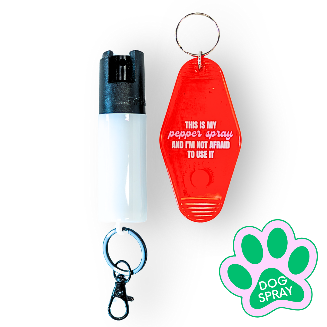 Motel Keychain + Dog Spray Bundle