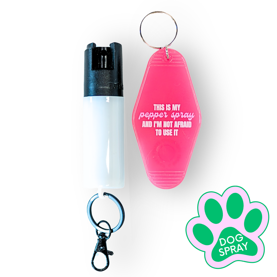 Motel Keychain + Dog Spray Bundle