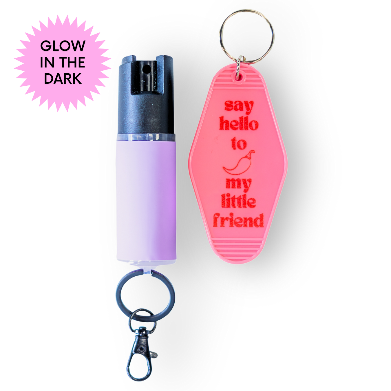 Motel Keychain + Pepper Spray Bundle