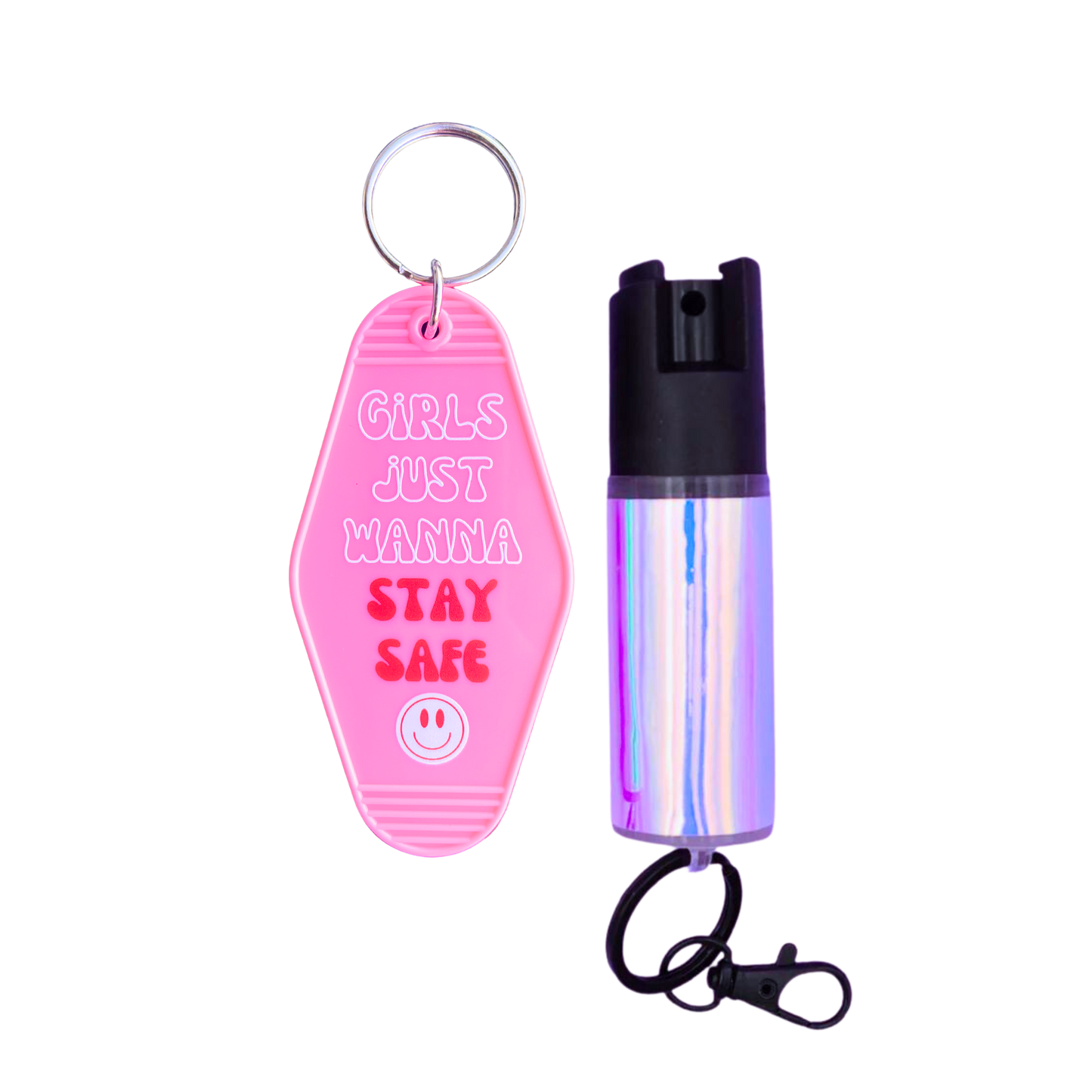Motel Keychain + Pepper Spray Bundle
