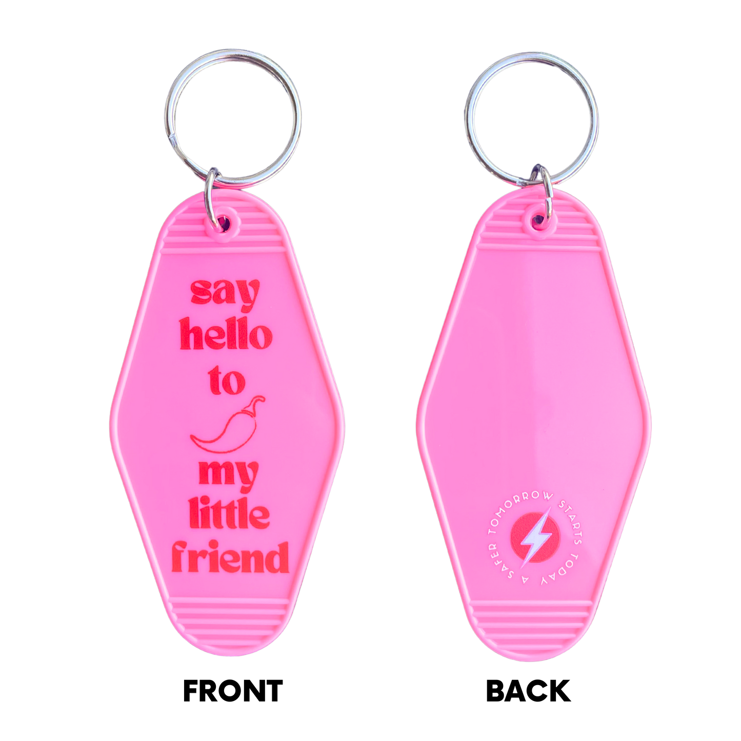 Motel Keychain + Pepper Spray Bundle