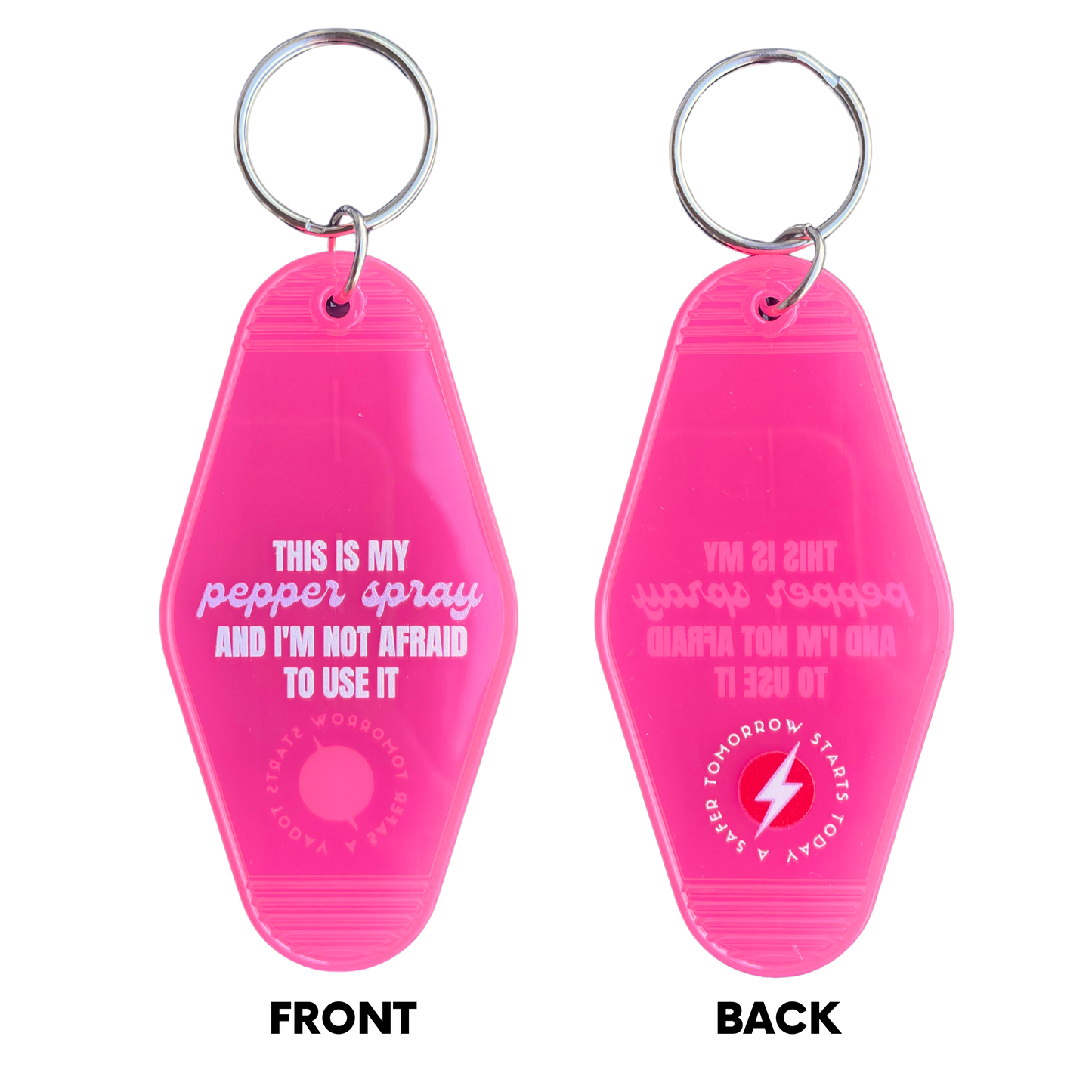 Motel Keychain + Pepper Spray Bundle