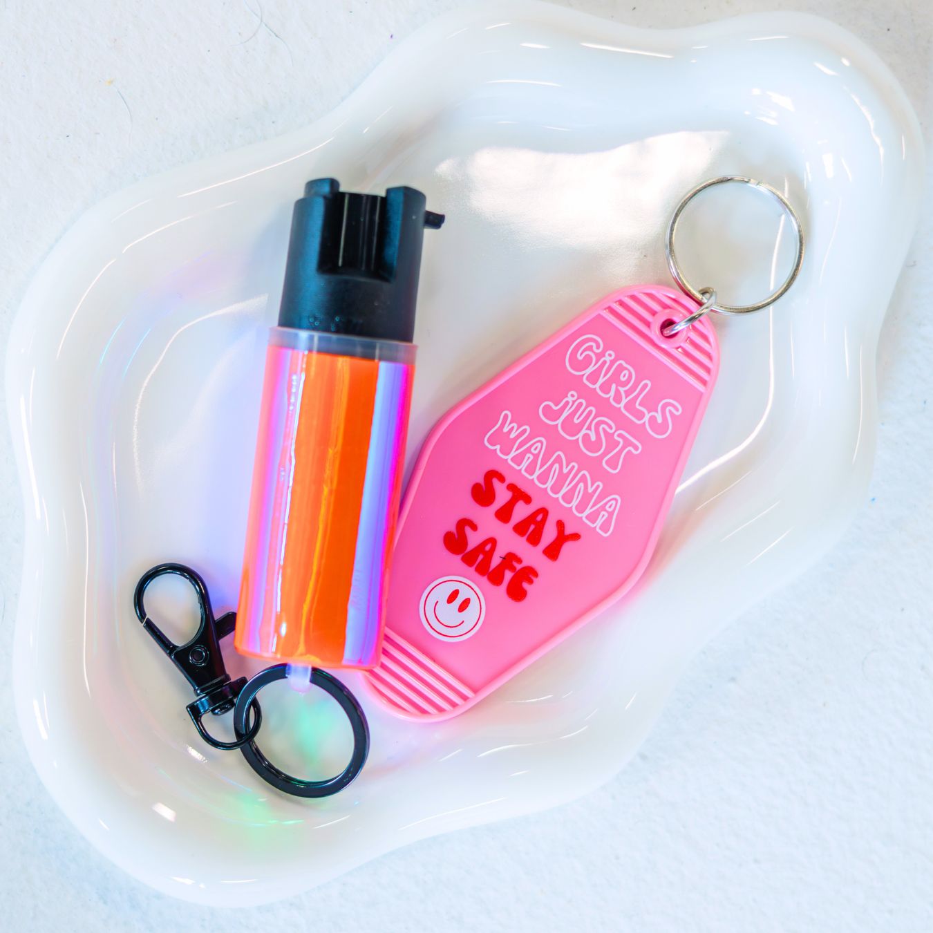 Motel Keychain + Pepper Spray Bundle