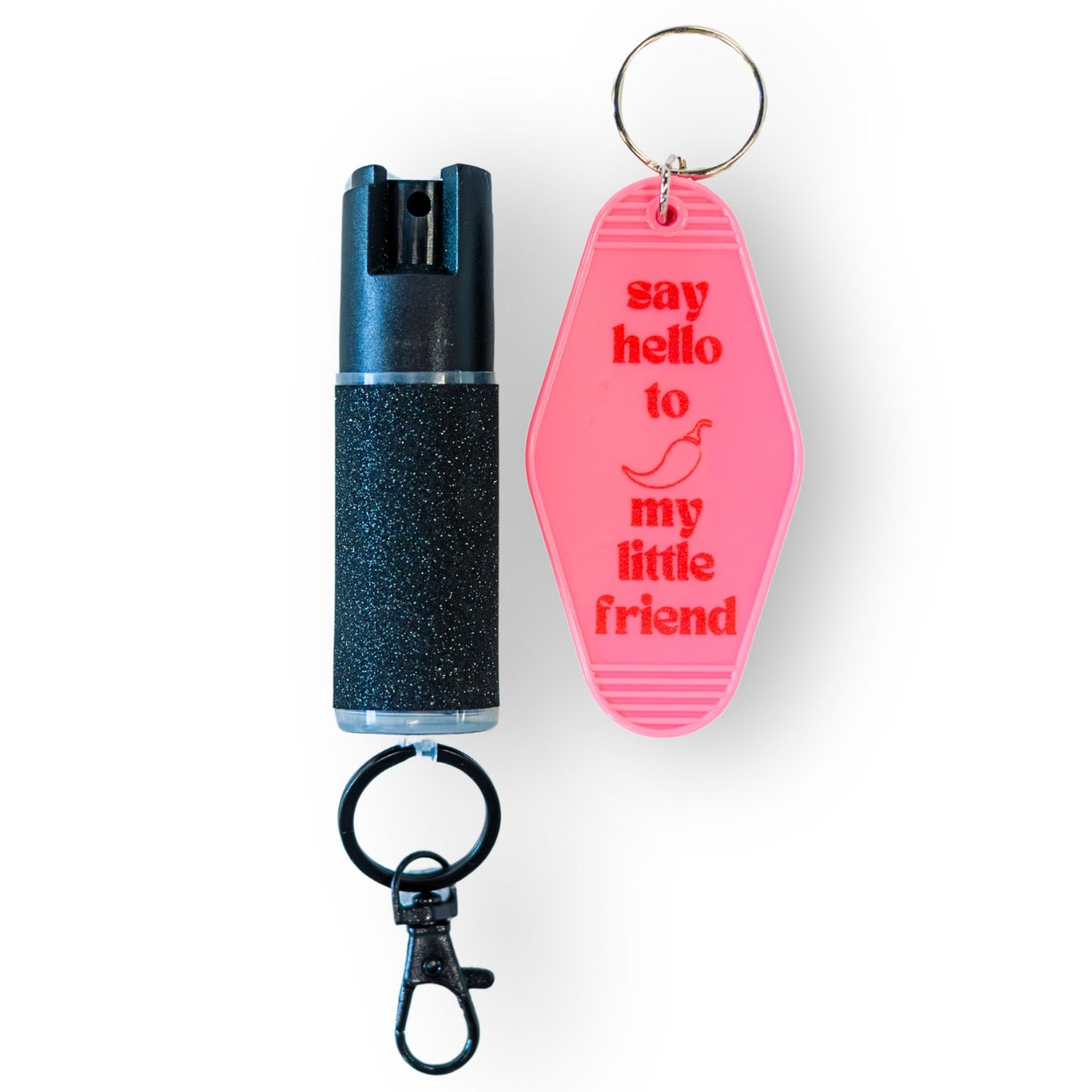 Motel Keychain + Pepper Spray Bundle