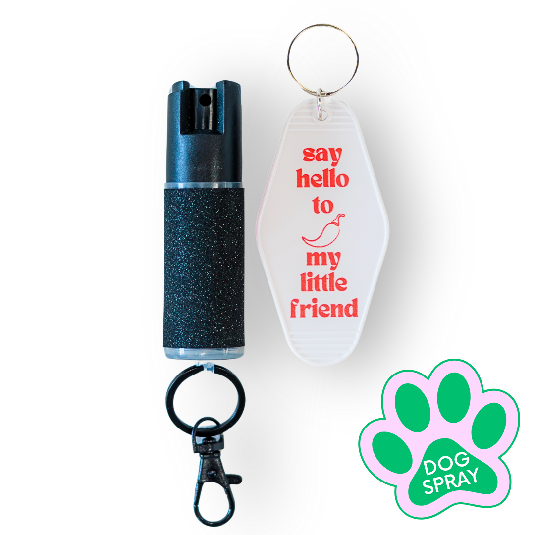 Motel Keychain + Dog Spray Bundle