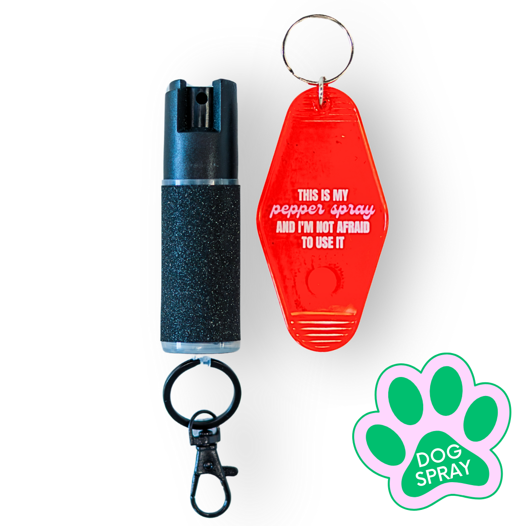 Motel Keychain + Dog Spray Bundle