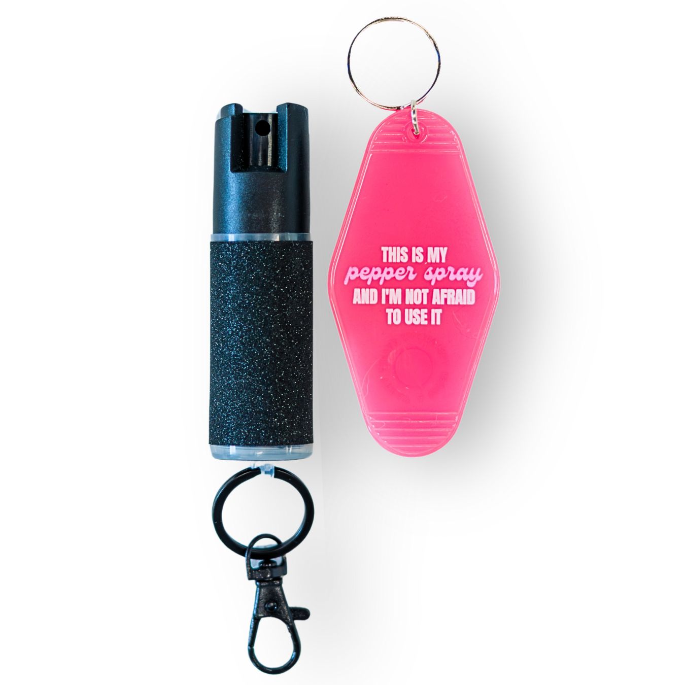 Motel Keychain + Pepper Spray Bundle