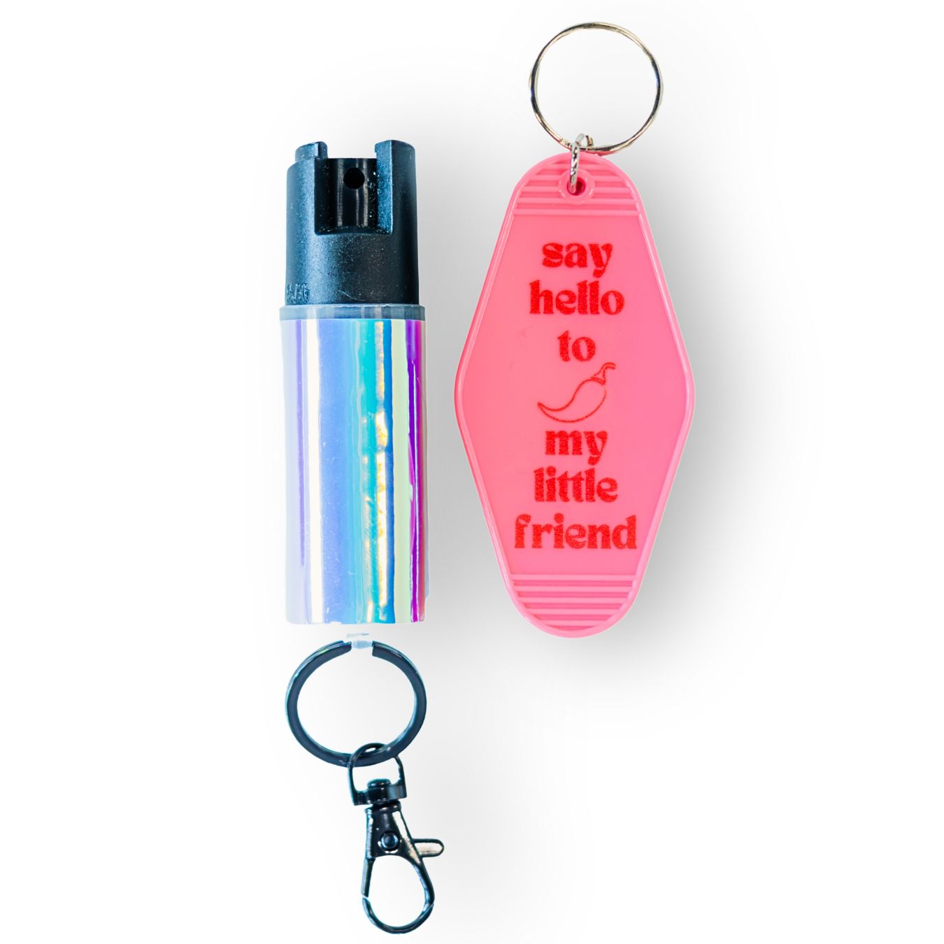 Motel Keychain + Pepper Spray Bundle