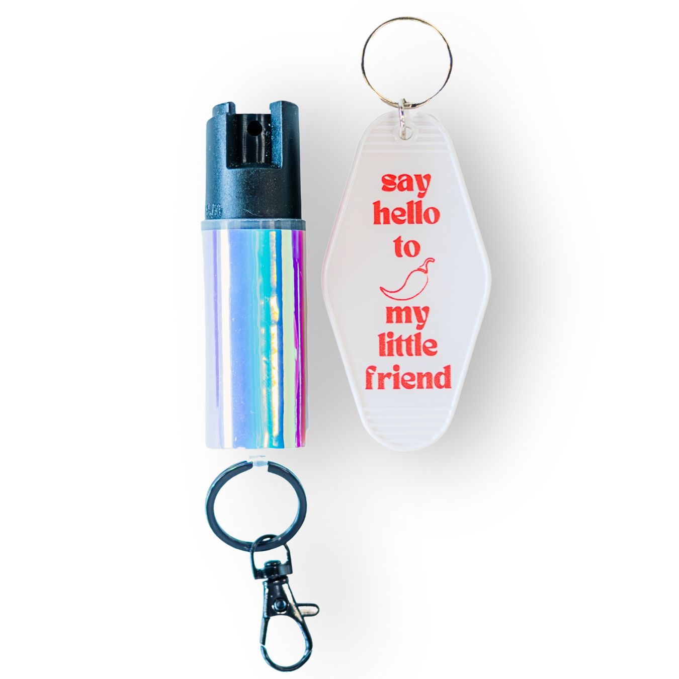 Motel Keychain + Pepper Spray Bundle