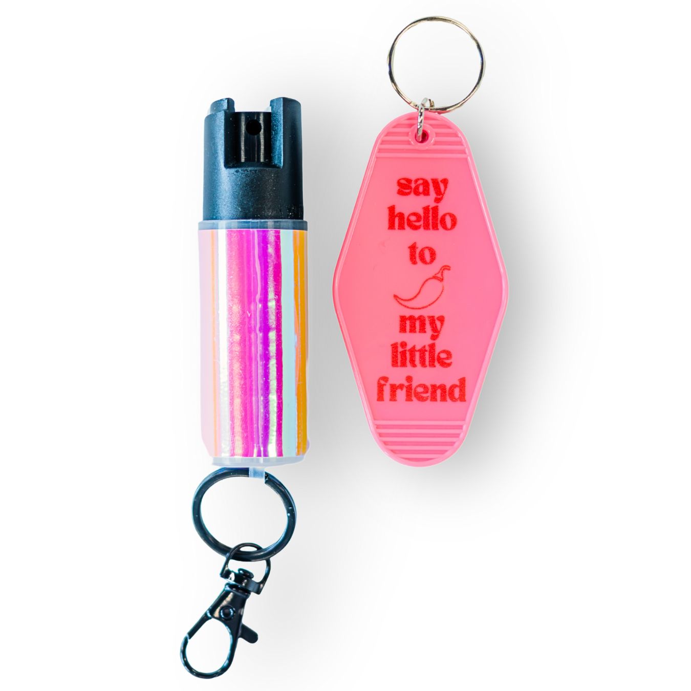 Motel Keychain + Pepper Spray Bundle