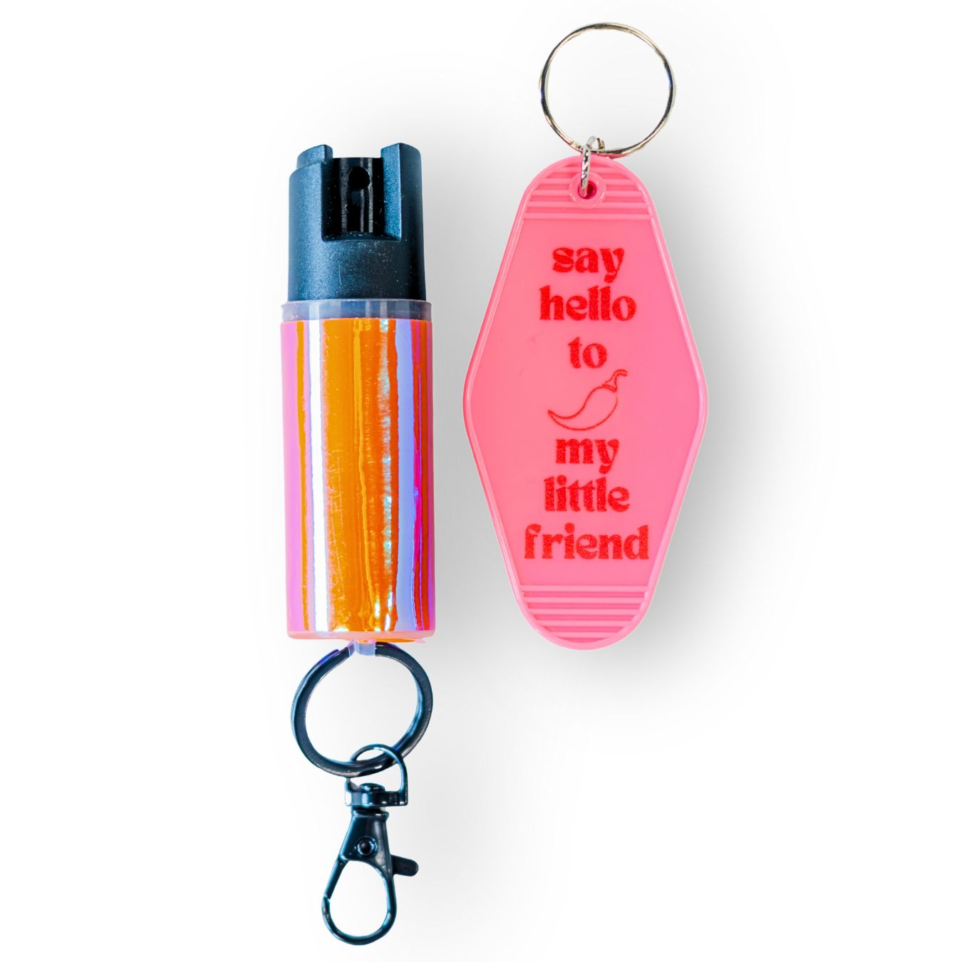 Motel Keychain + Pepper Spray Bundle