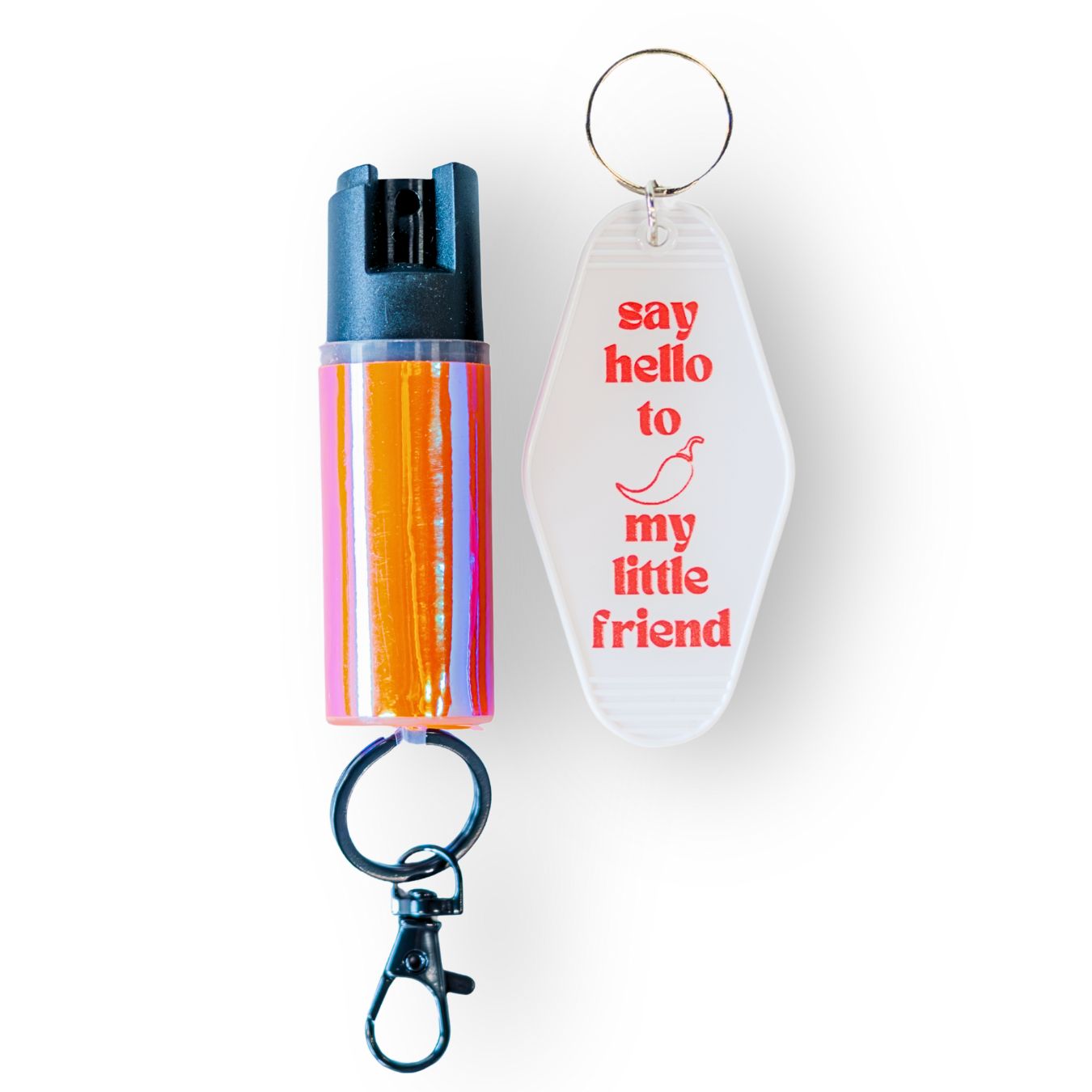 Motel Keychain + Pepper Spray Bundle