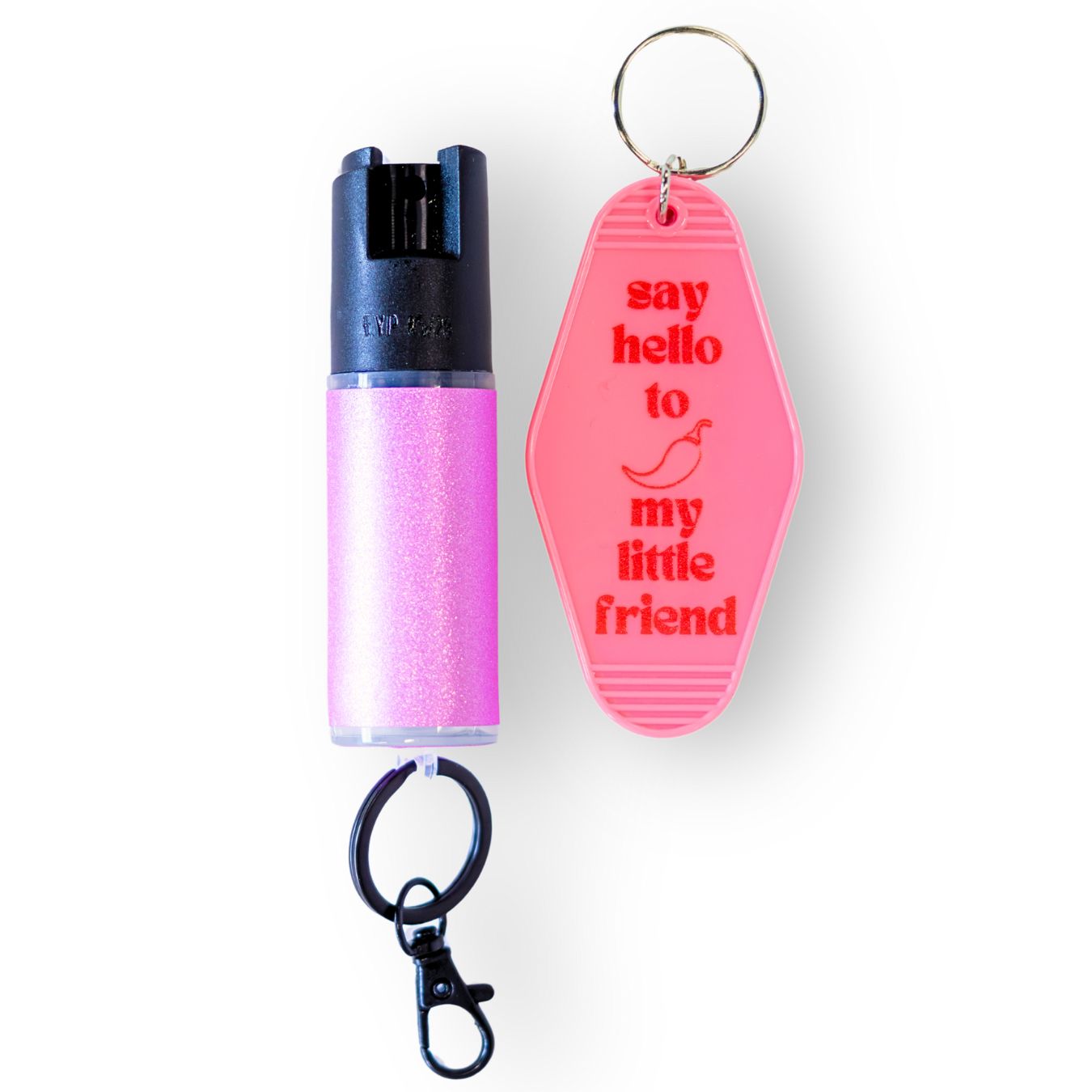 Motel Keychain + Pepper Spray Bundle