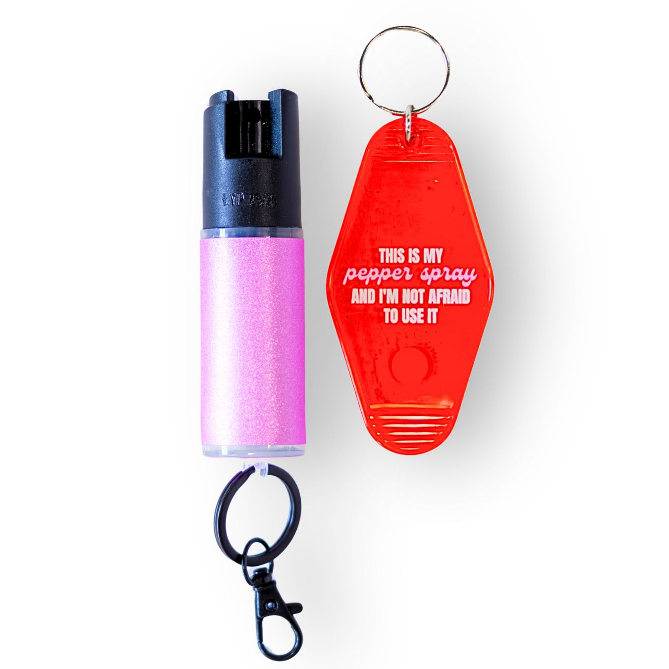 Motel Keychain + Pepper Spray Bundle