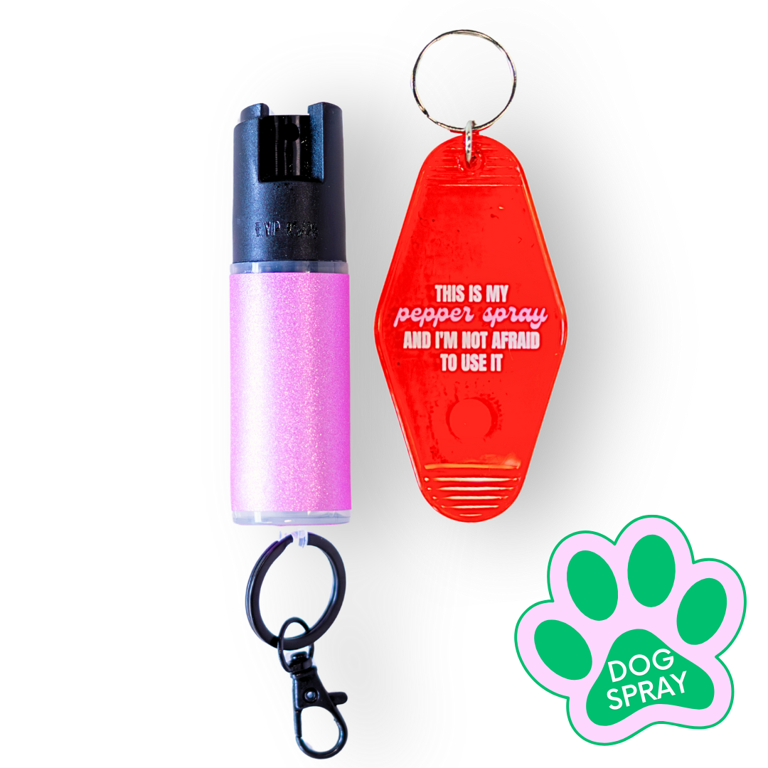 Motel Keychain + Dog Spray Bundle