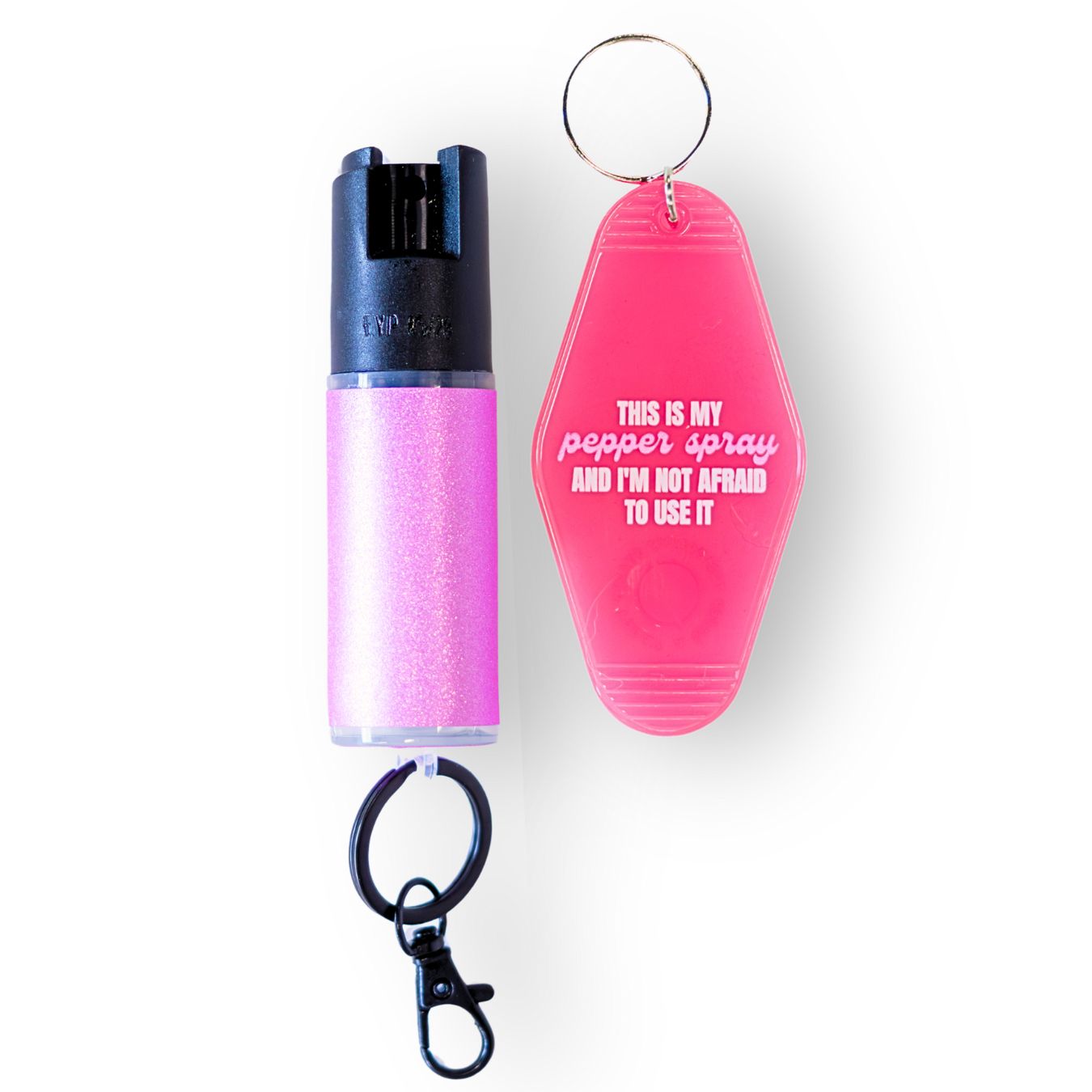 Motel Keychain + Pepper Spray Bundle