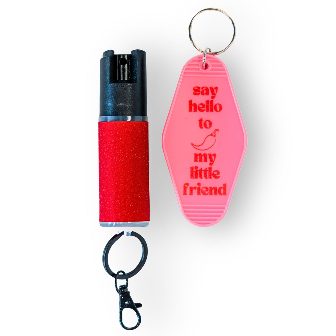 Motel Keychain + Pepper Spray Bundle