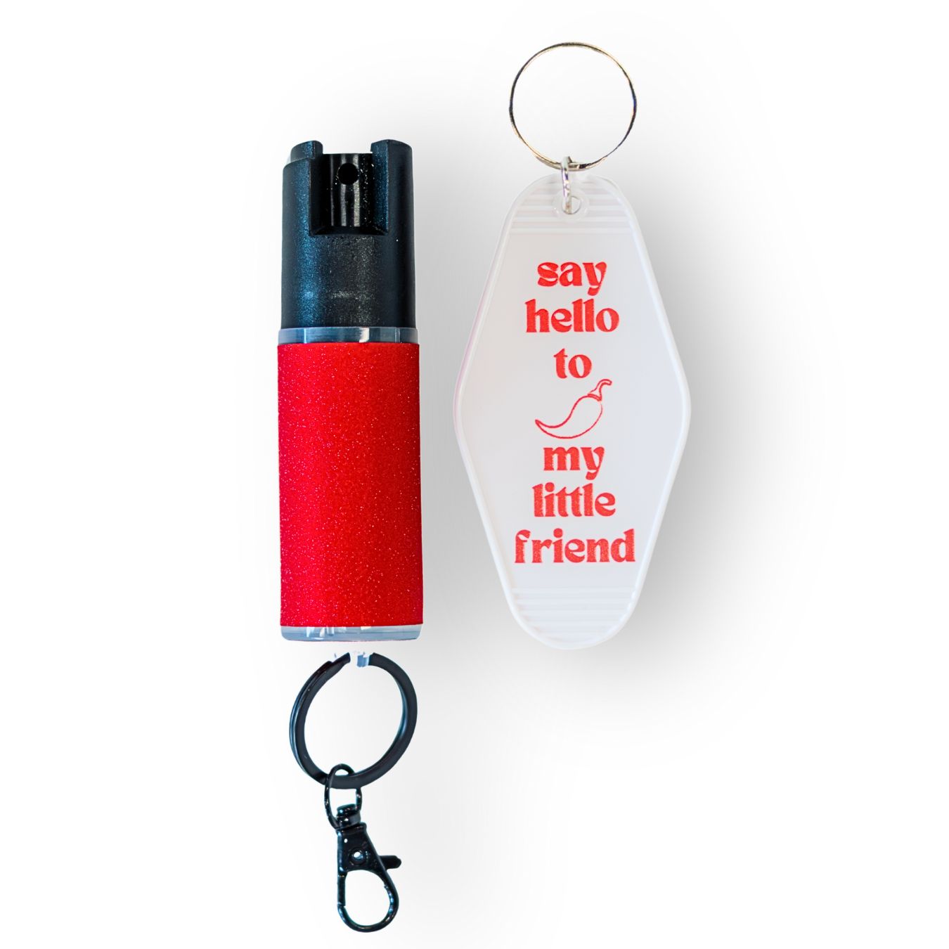 Motel Keychain + Pepper Spray Bundle