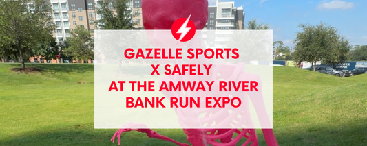 Gazelle Sports x Safely at the Amway River Bank Run Expo