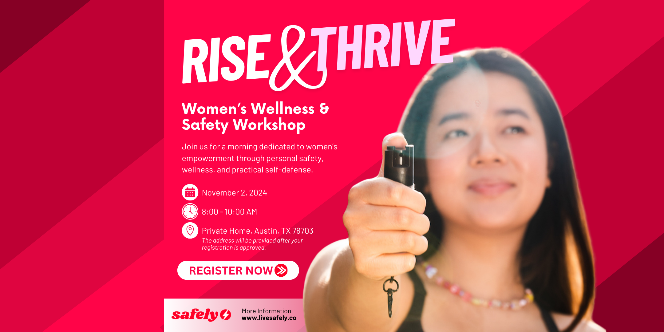 Rise & Thrive: Women’s Wellness and Safety Workshop – Safely