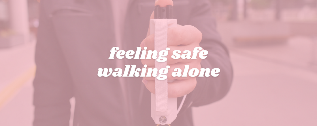 feeling safe walking alone header with person walking with sidekick