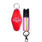 Motel Keychain + Pepper Spray Bundle
