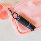 Safely midnight pepper spray with keychain compact self defense tool women's personal safety