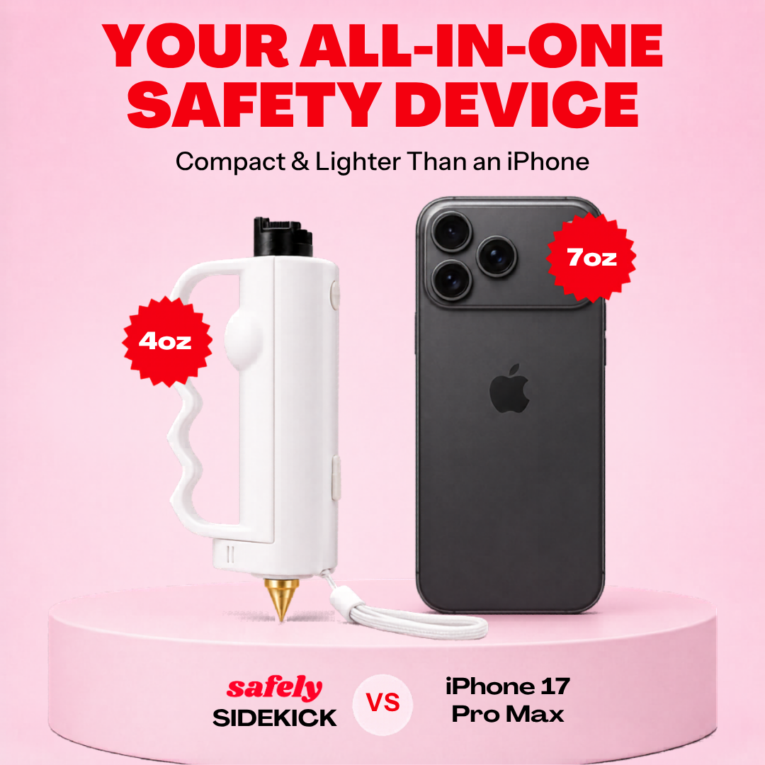 Safely SOS Sidekick size comparison compact personal safety device for women everyday carry