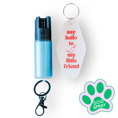 Motel Keychain + Dog Spray Bundle
