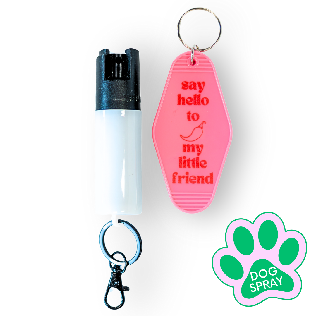 Motel Keychain + Dog Spray Bundle