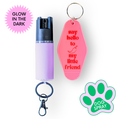 Motel Keychain + Dog Spray Bundle