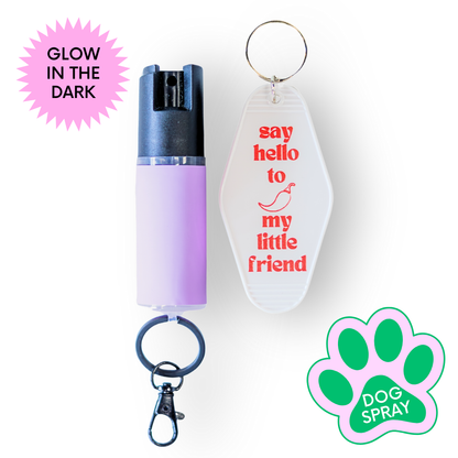 Motel Keychain + Dog Spray Bundle