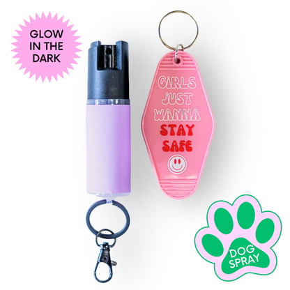 Motel Keychain + Dog Spray Bundle